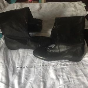 SOLD Marc Jacobs Over the Knee Black Leather Boots